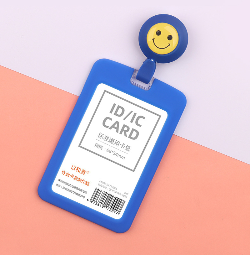 Smile Face Telescopic Clip for Badge Holder 9