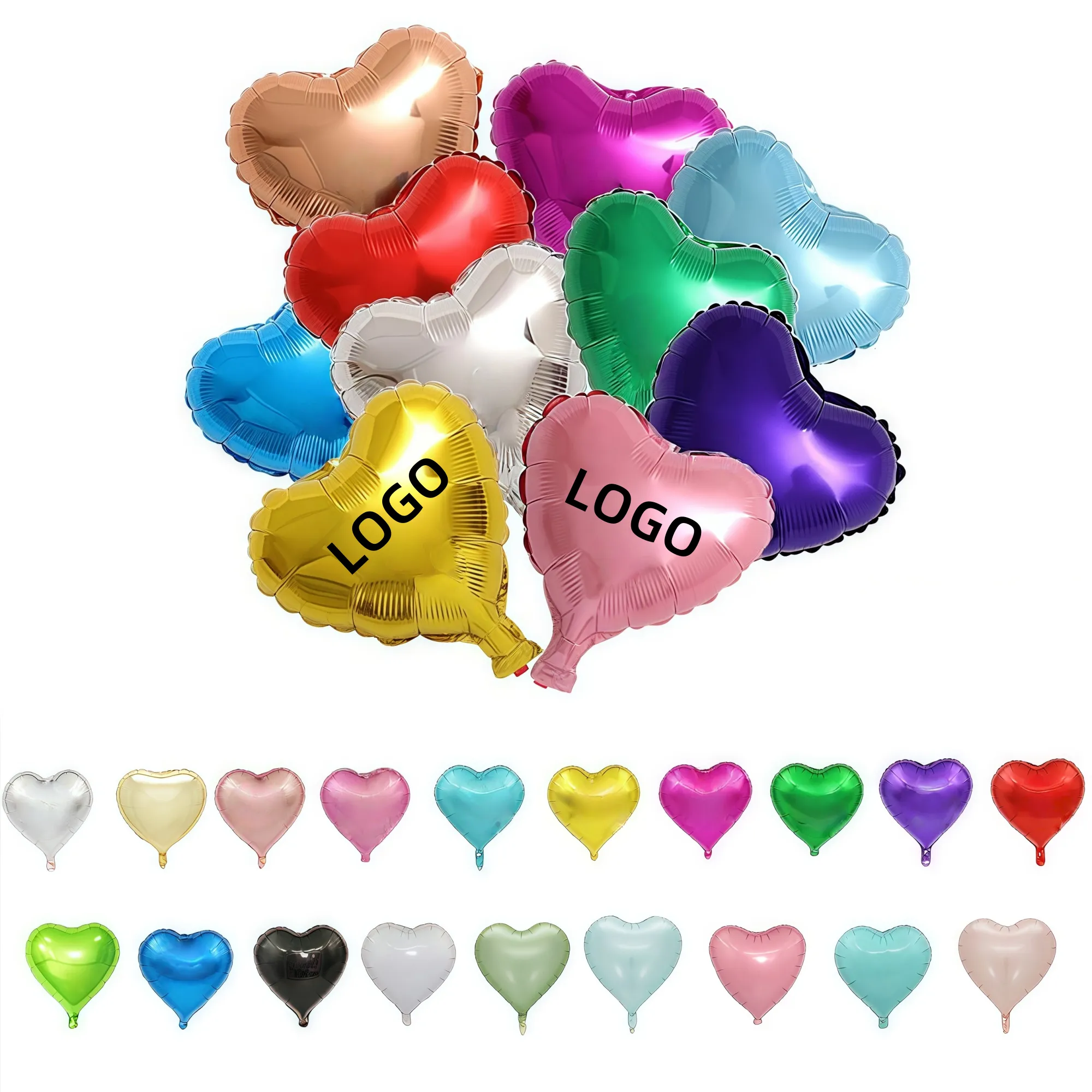 Heart Shaped Party Balloon Colorful Celebration Decor 3