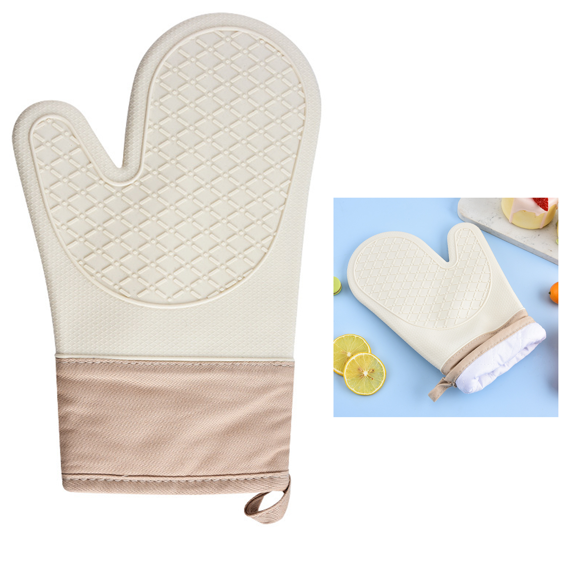 Kitchen Oven Mitts Made of Heat-Resistant Silicone 3