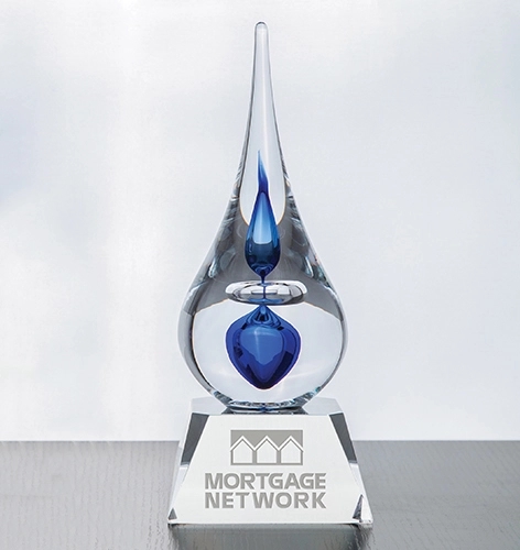 Neptune Teardrop Award - Blue 3