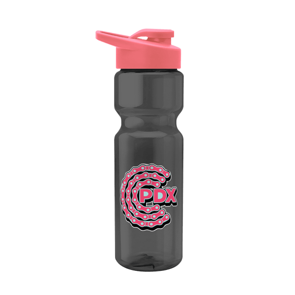 Blazer 28oz Transparent Bike Bottle w/Drink-thru Lid 209