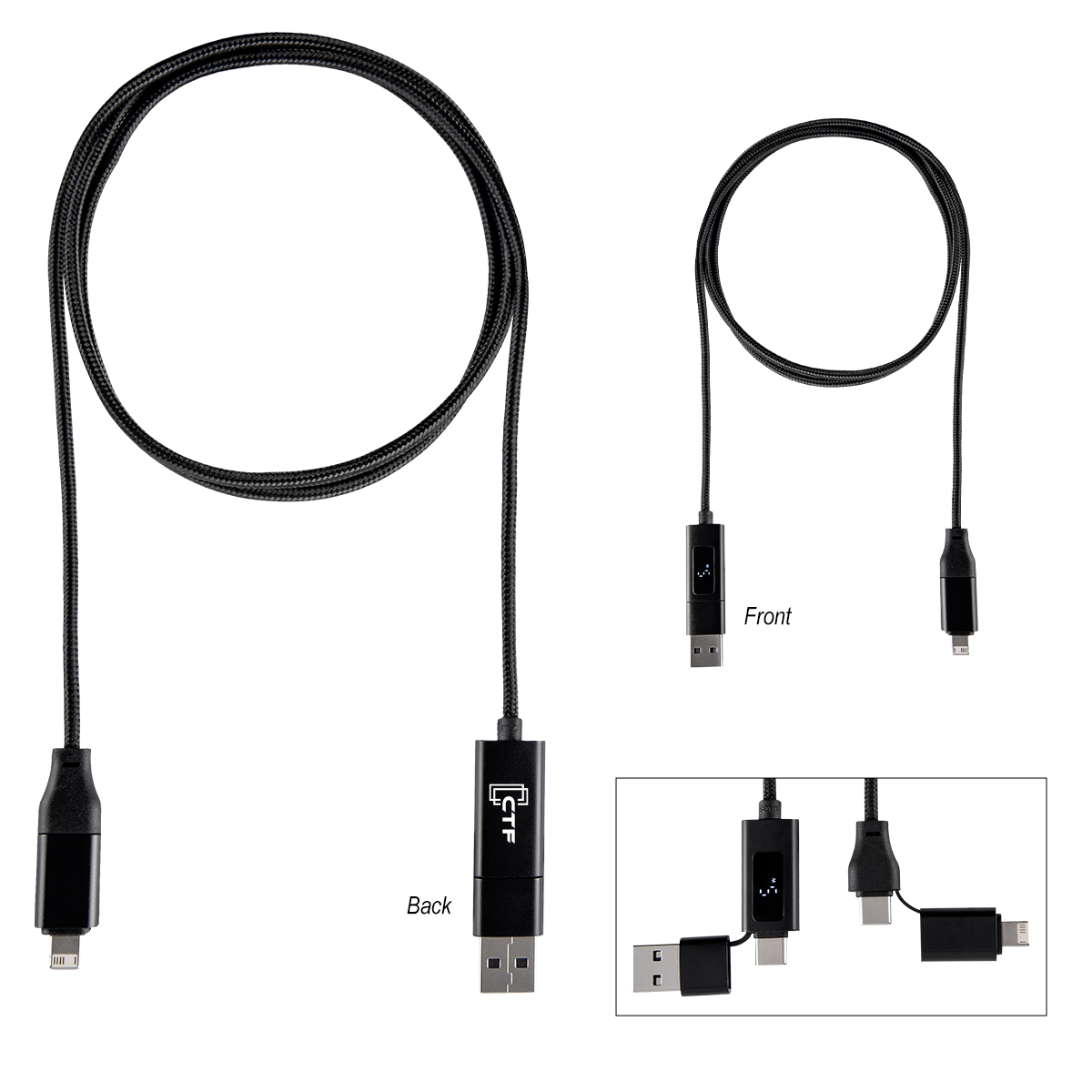 100W Dual Input Fast Charging Cable