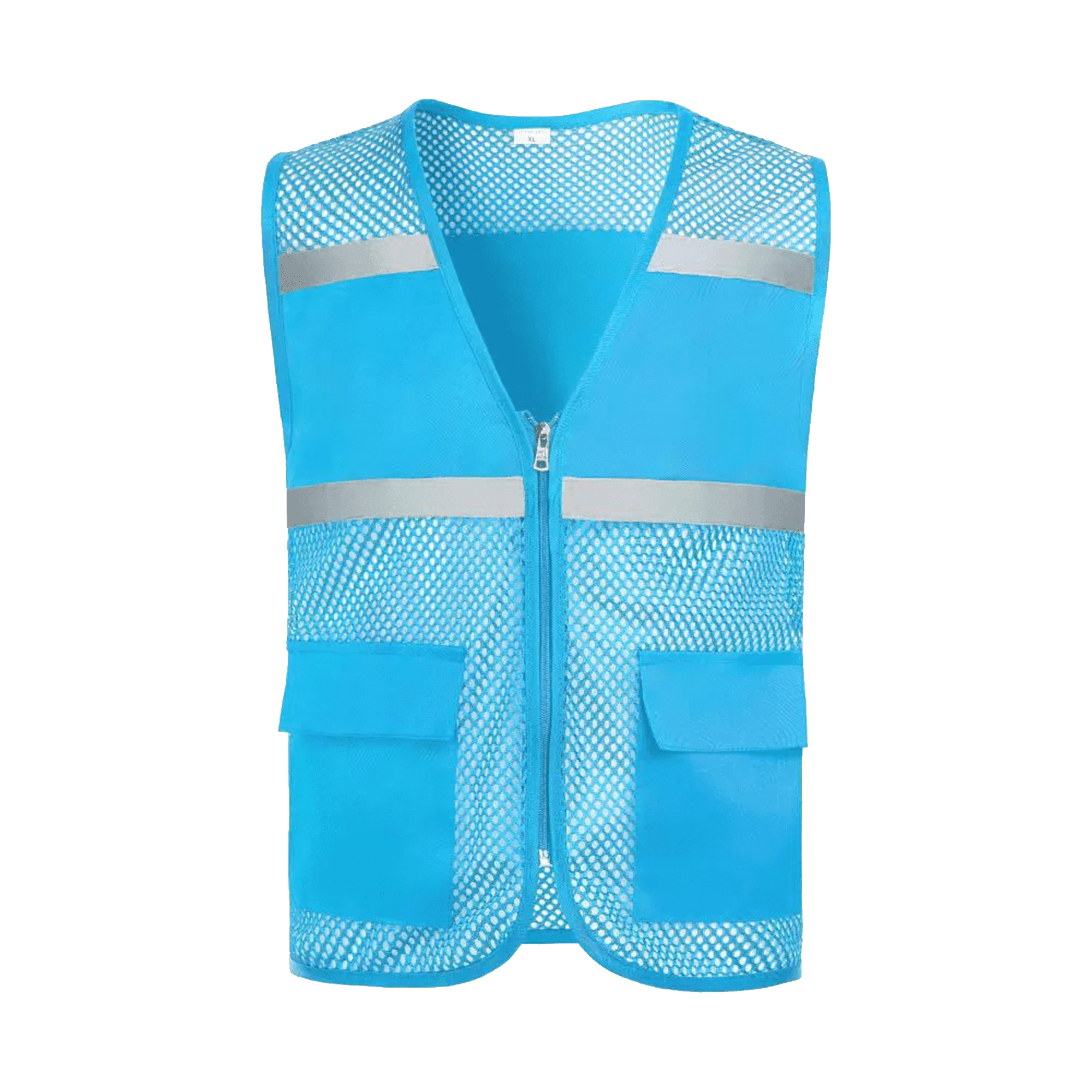 Pockets and Zipper Reflective Safety Vest 2