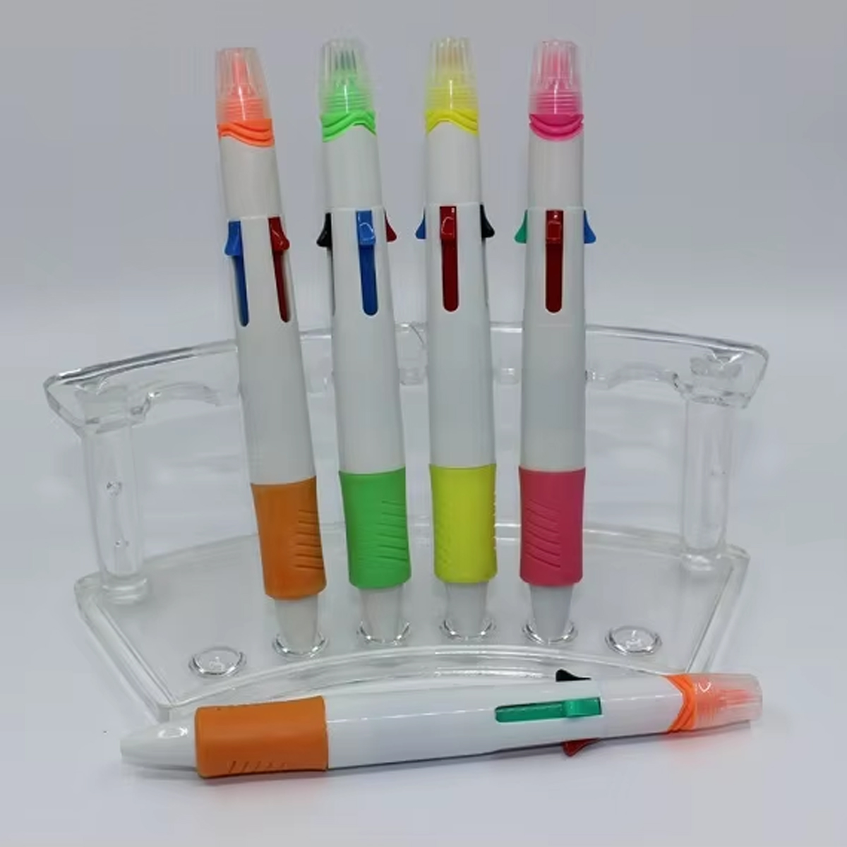 Dual Tip Highlighter Ballpoint Pen 4