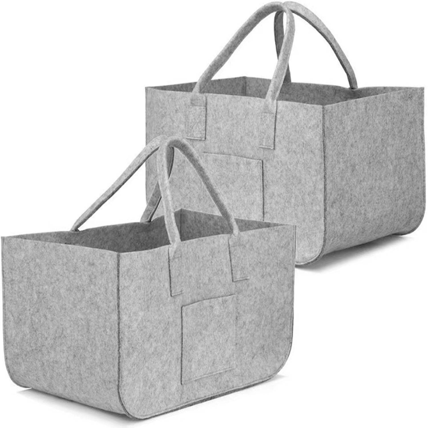 Foldable Felt Shopping Tote Bag, custom tote bag with logo imprint 8
