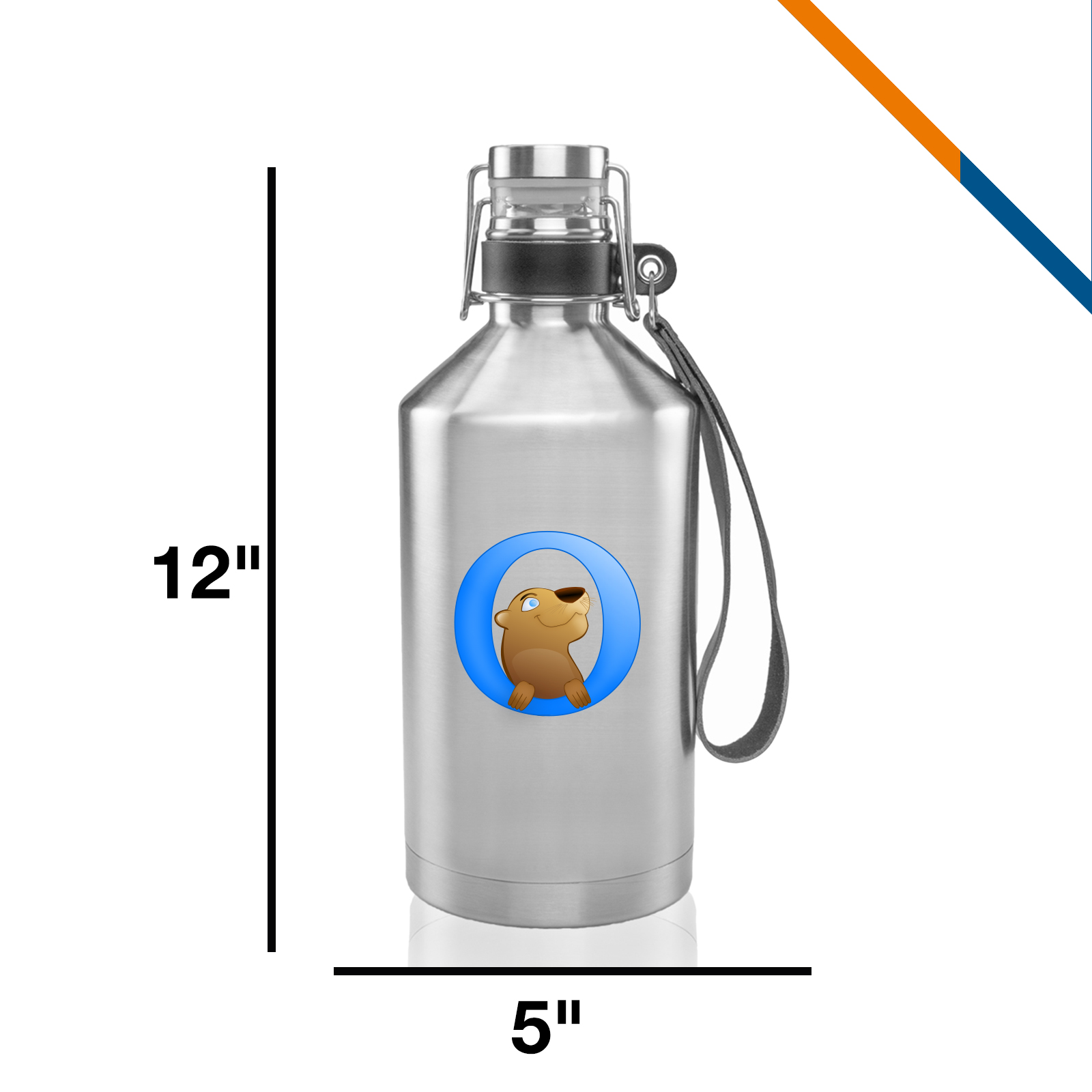 Verya Stainless Steel Beer Growlers - 64 OZ. 3