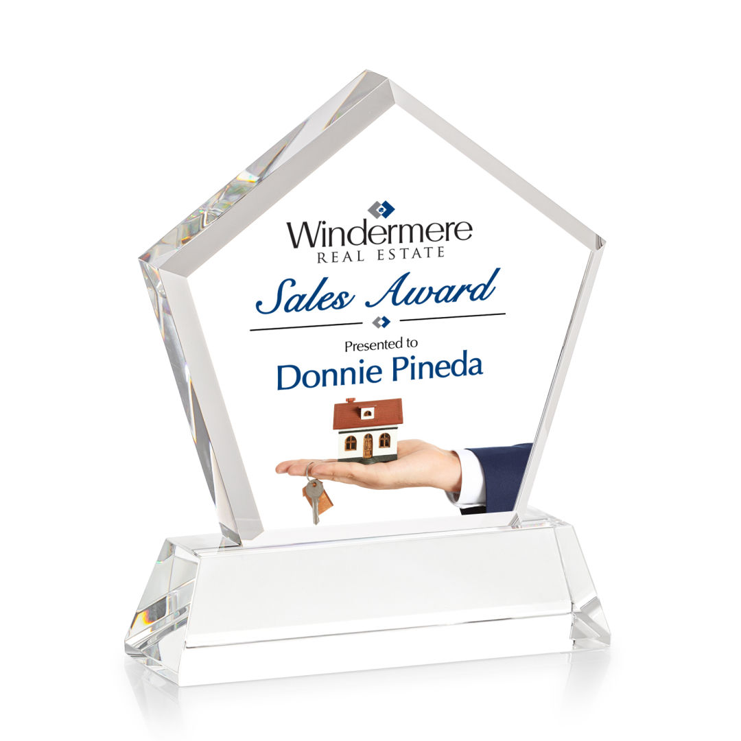 Genosee VividPrint™ Award on Base - Clear 4