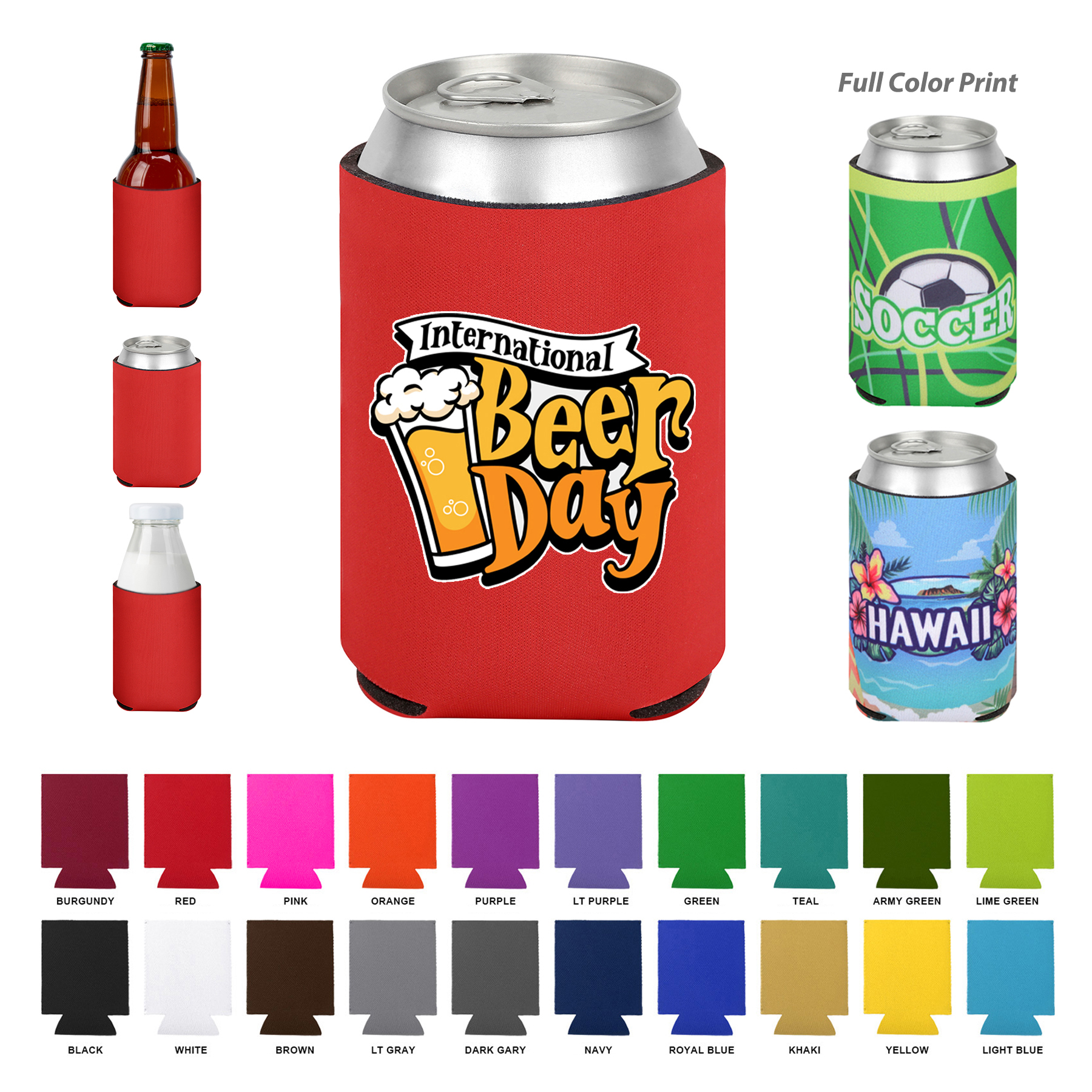 Economy Foam Full Color Can Cooler 13