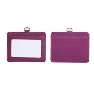 RFID Blocking PU Leather Card Holder with Lanyard 4