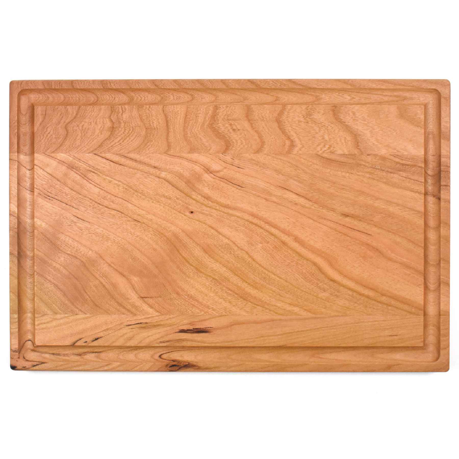 8" x 12" Cherry Rectangular Cutting Board with Juice Groove 4
