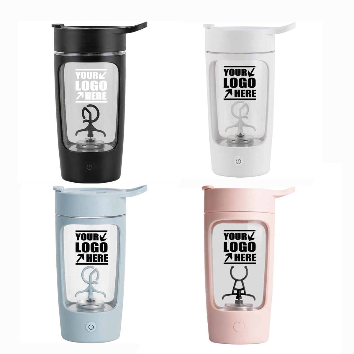 Custom Premium USB Electric BPA Free Protein Shakers Bottle 6