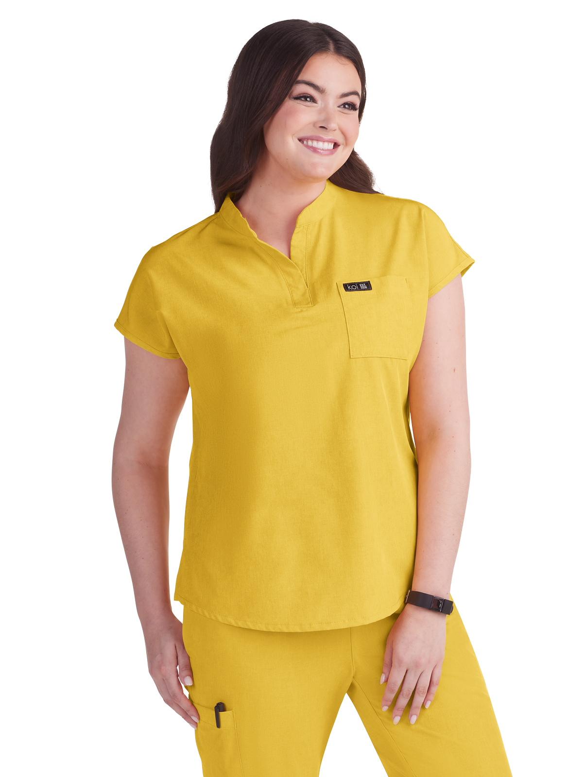 koi - Basics - Women's One-Pocket Stretch Tuck-In Ari Top 17