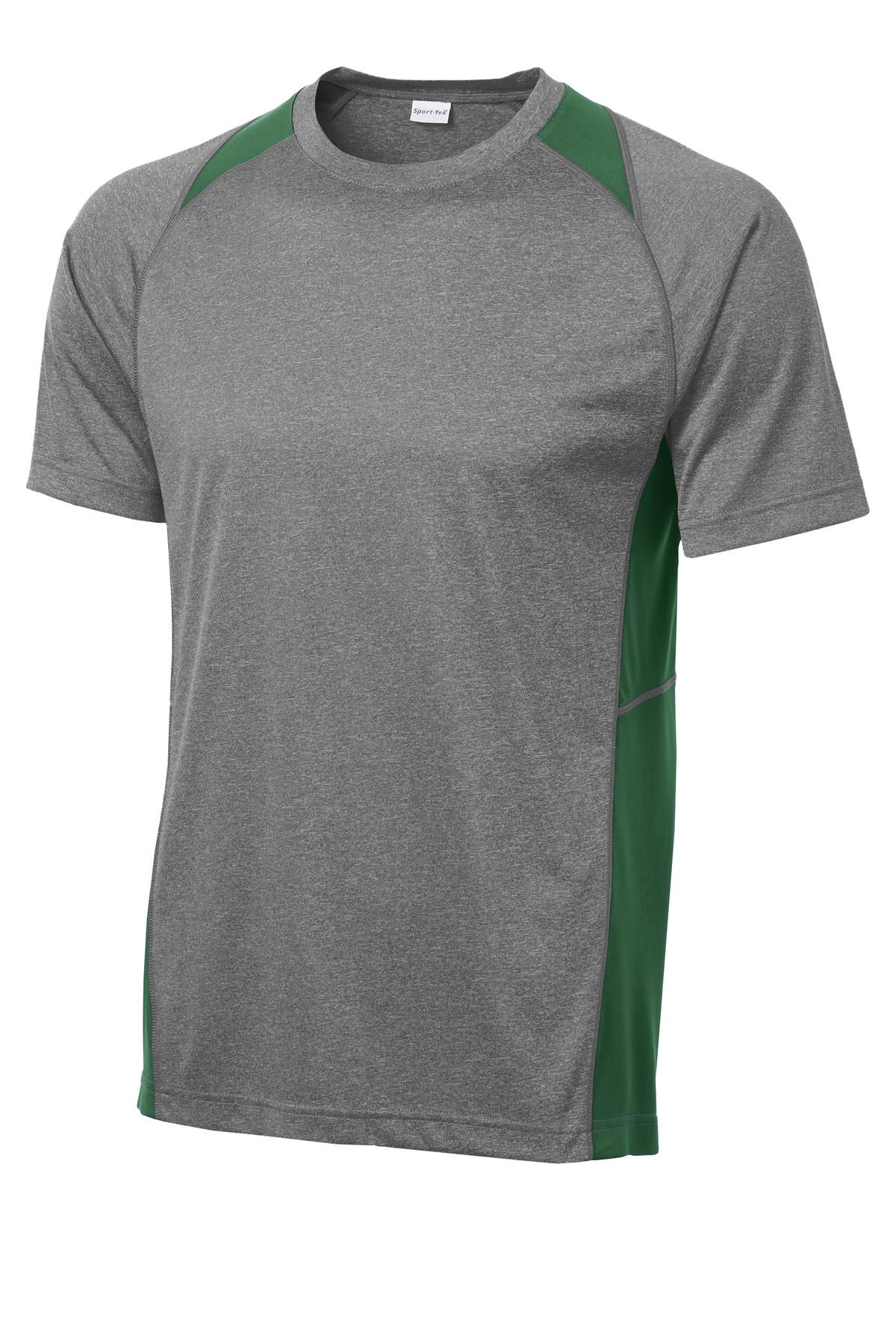 Sport-Tek Heather Colorblock Contender Tee. ST361 34