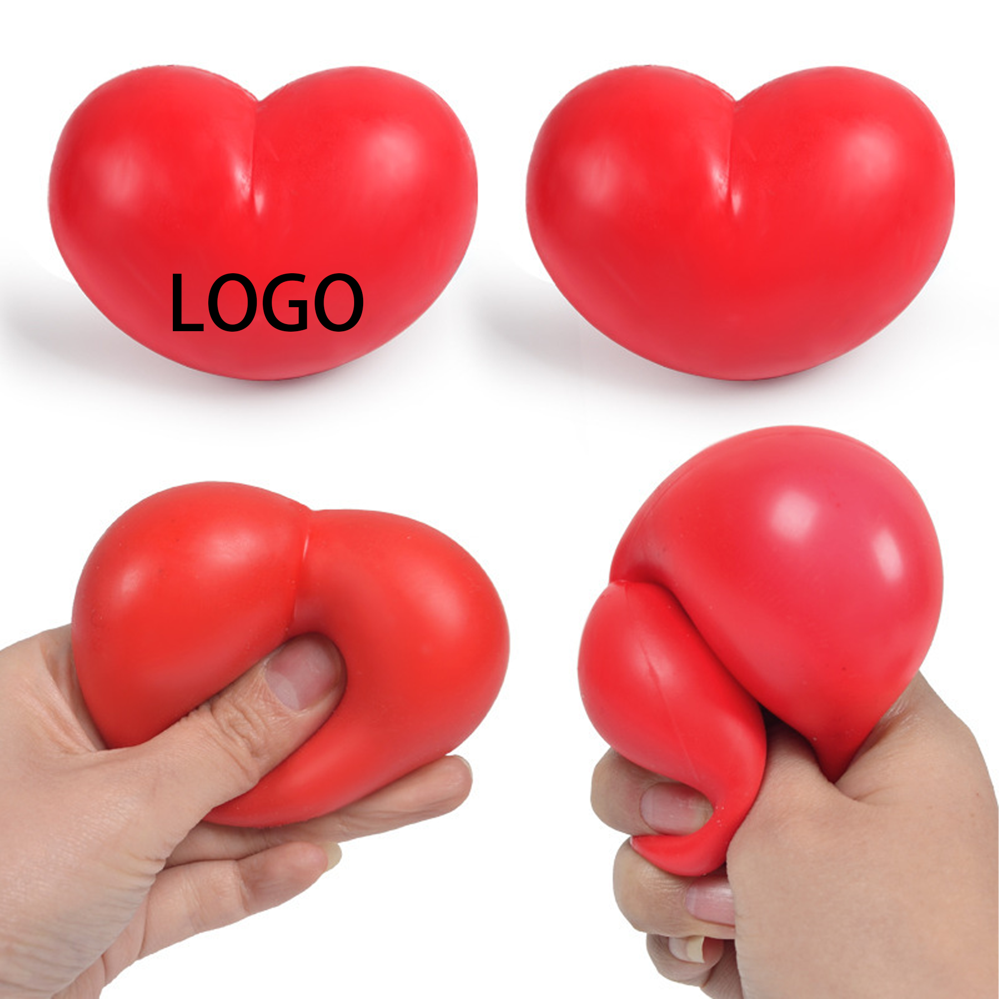 Heart Solid Stress Relief Squeeze Toy 2