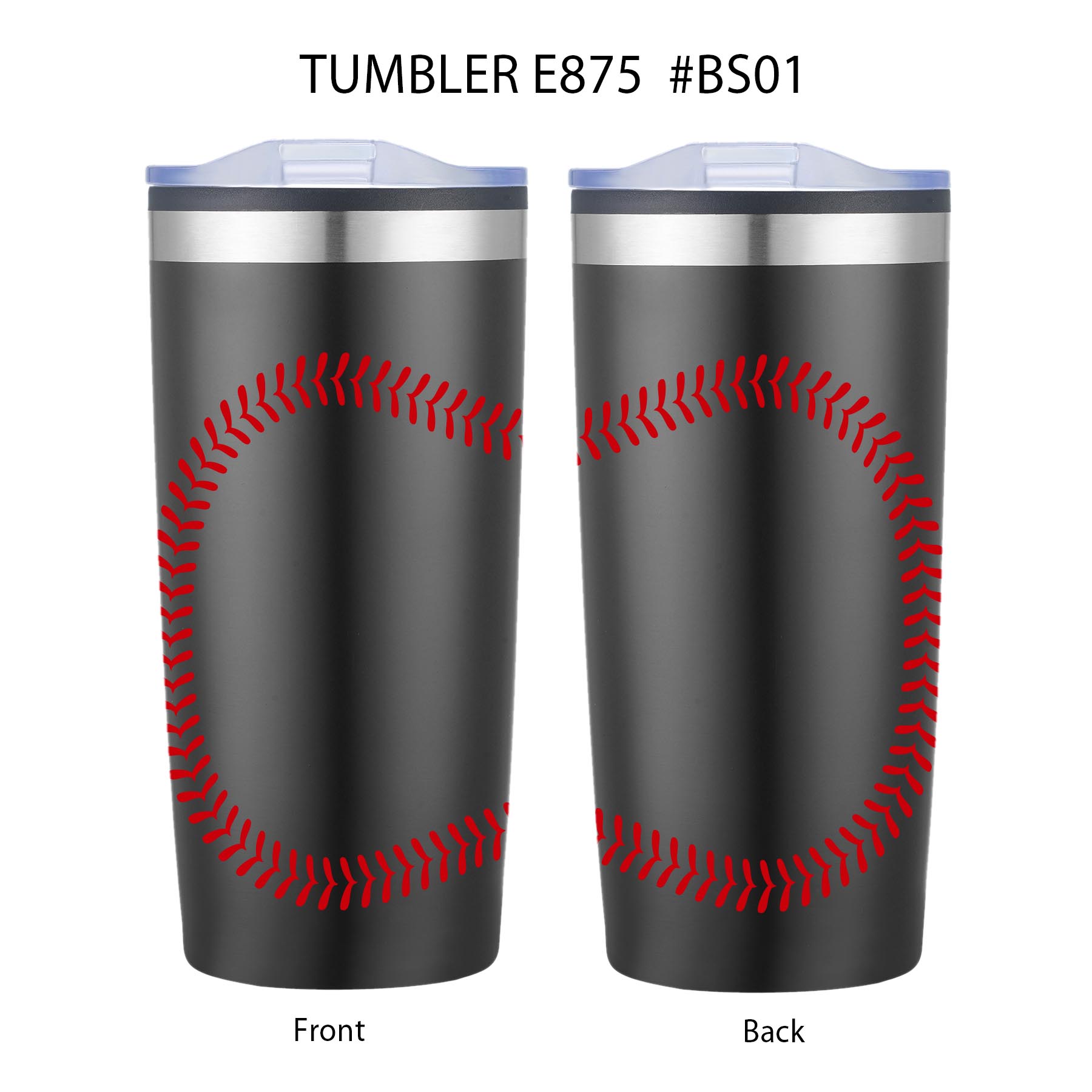 20 oz. Baseball Design Double Wall Tumbler 4