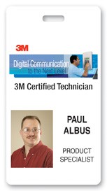 Full Color Name Badge w/ Personalization (2.25x4.25") Rectangle