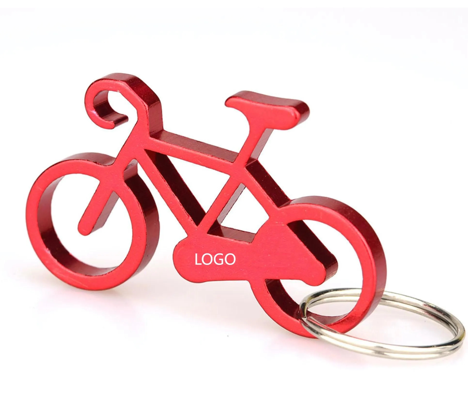 Bicycle Metal Beer Bottle Keychain 3