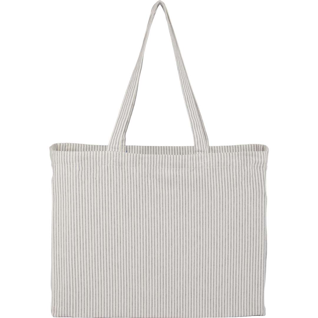 Striped Pacific Recycled Cotton Shopper Tote 16