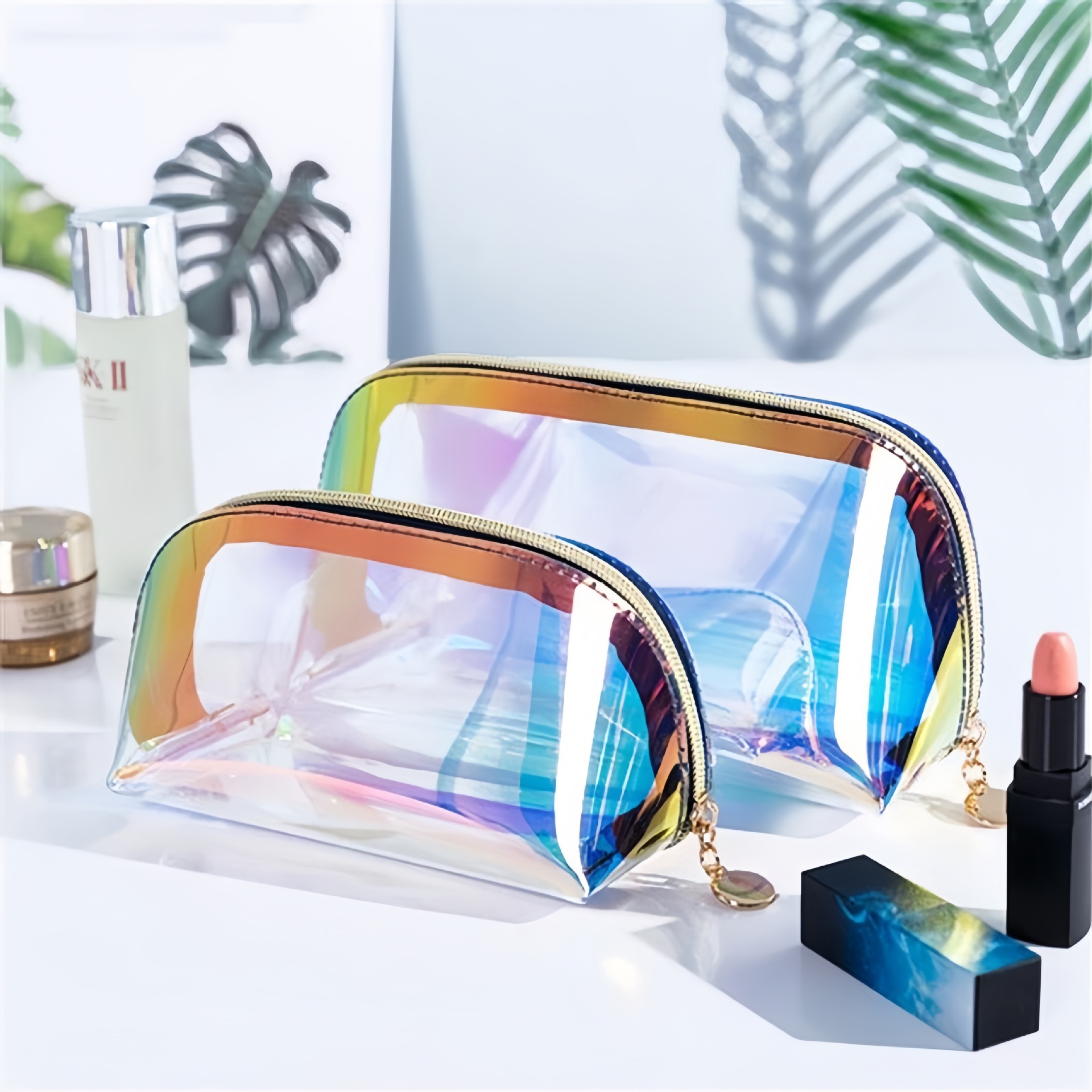 Holographic Makeup Bag Iridescent Cosmetic Pouch 2