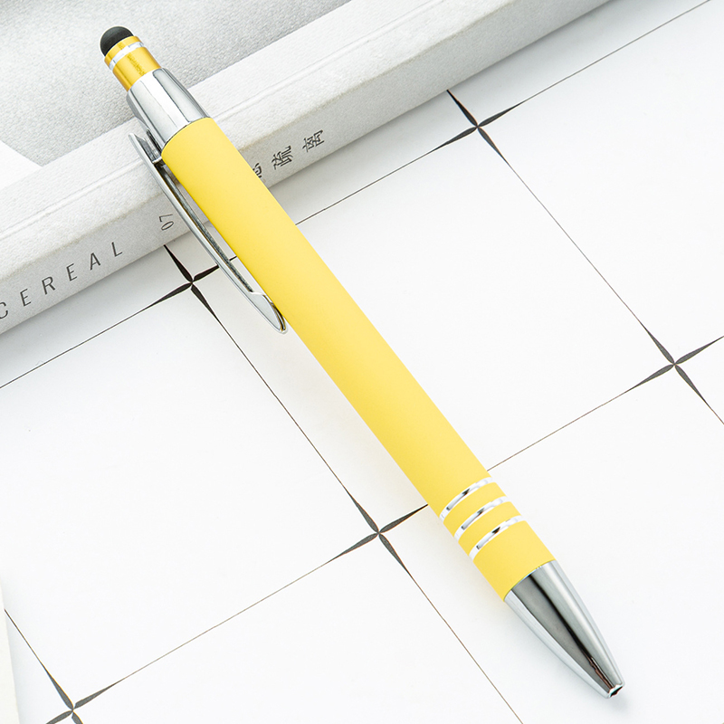 Stylus Click Action Aluminum Ballpoint Pen 6