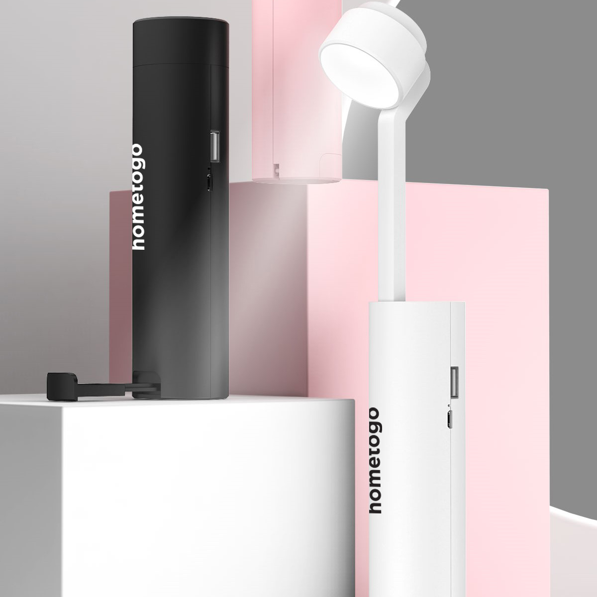 Mini LED Desk Lamp with Dimming, Phone Holder & Flashlight 8