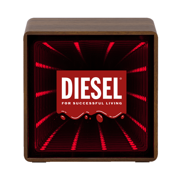 Orbit Wood Grain Mirror Light-Up Speaker 35