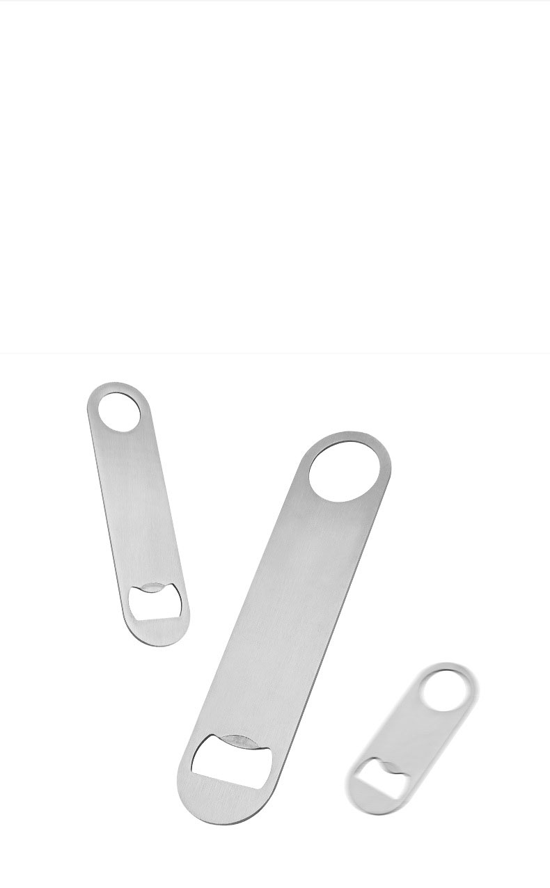 Stainless Steel Flat Bottle Opener 6