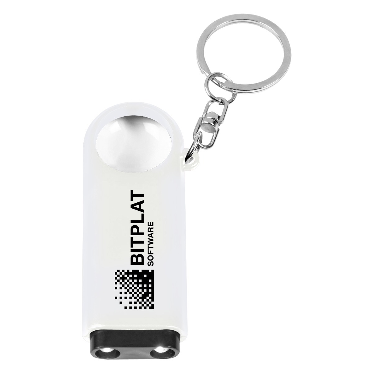 Magnifier And LED Light Key Chain 2