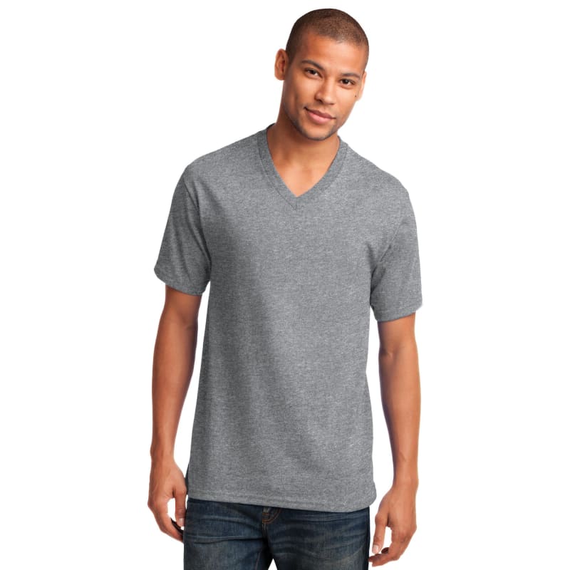 Port & Company Core Cotton V-Neck Tee. 23