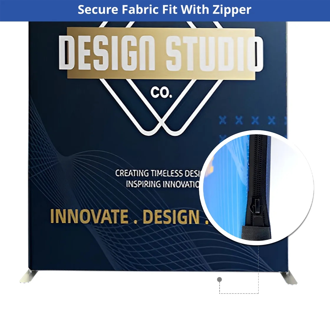 13ft Magnetic Modular Fabric Displays - Cross Island Shape 6