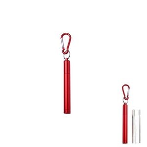 Innovative Telescope Metal Straw With Carabiner 27