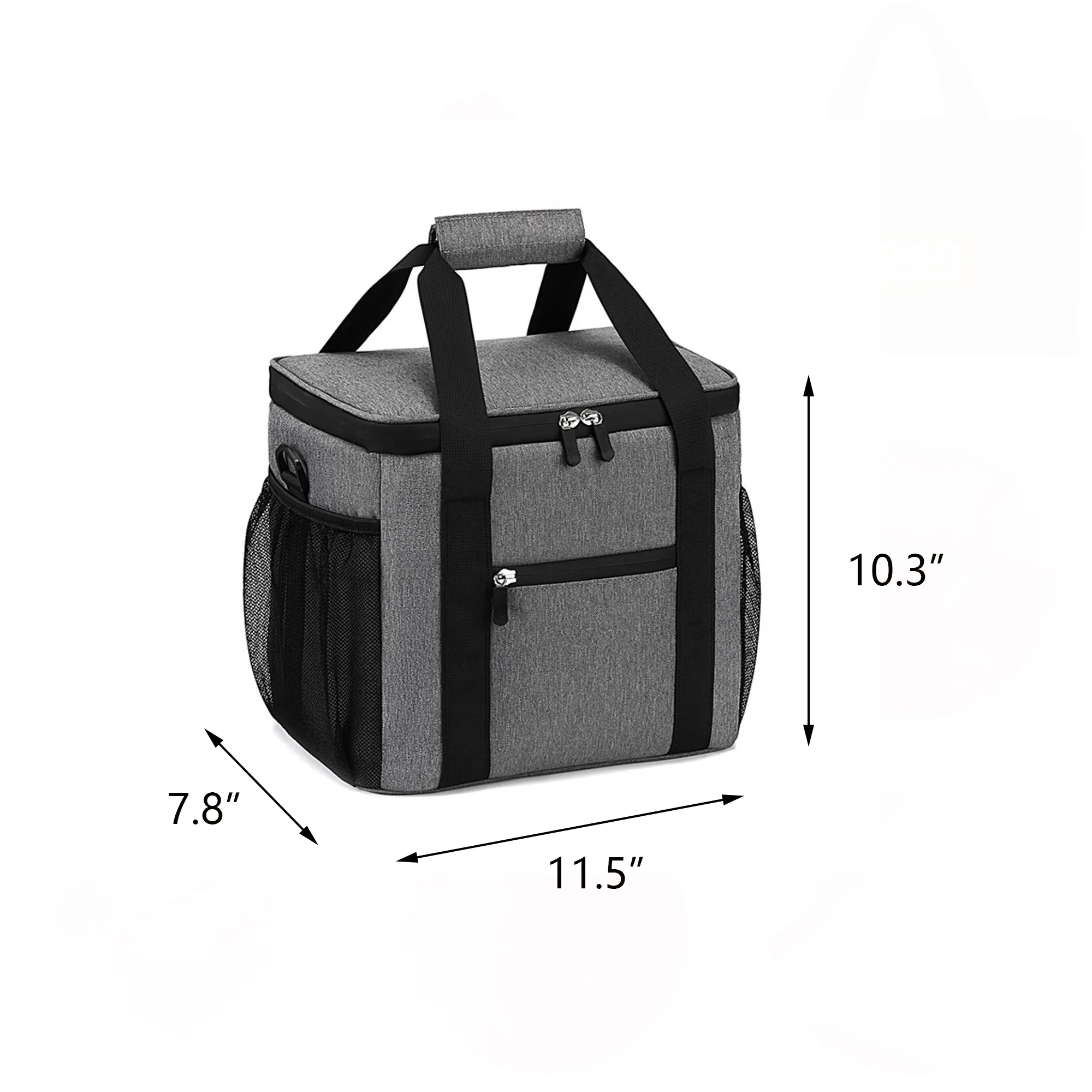 600D Oxford Cooler Bag with Mesh Pocket and Shoulder Straps 3