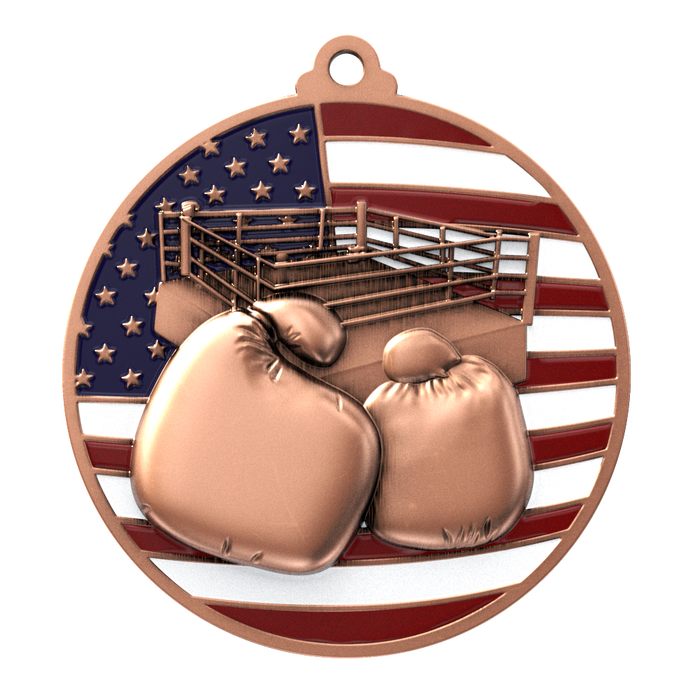Boxing Patriotic Medallion (2-3/4") 8