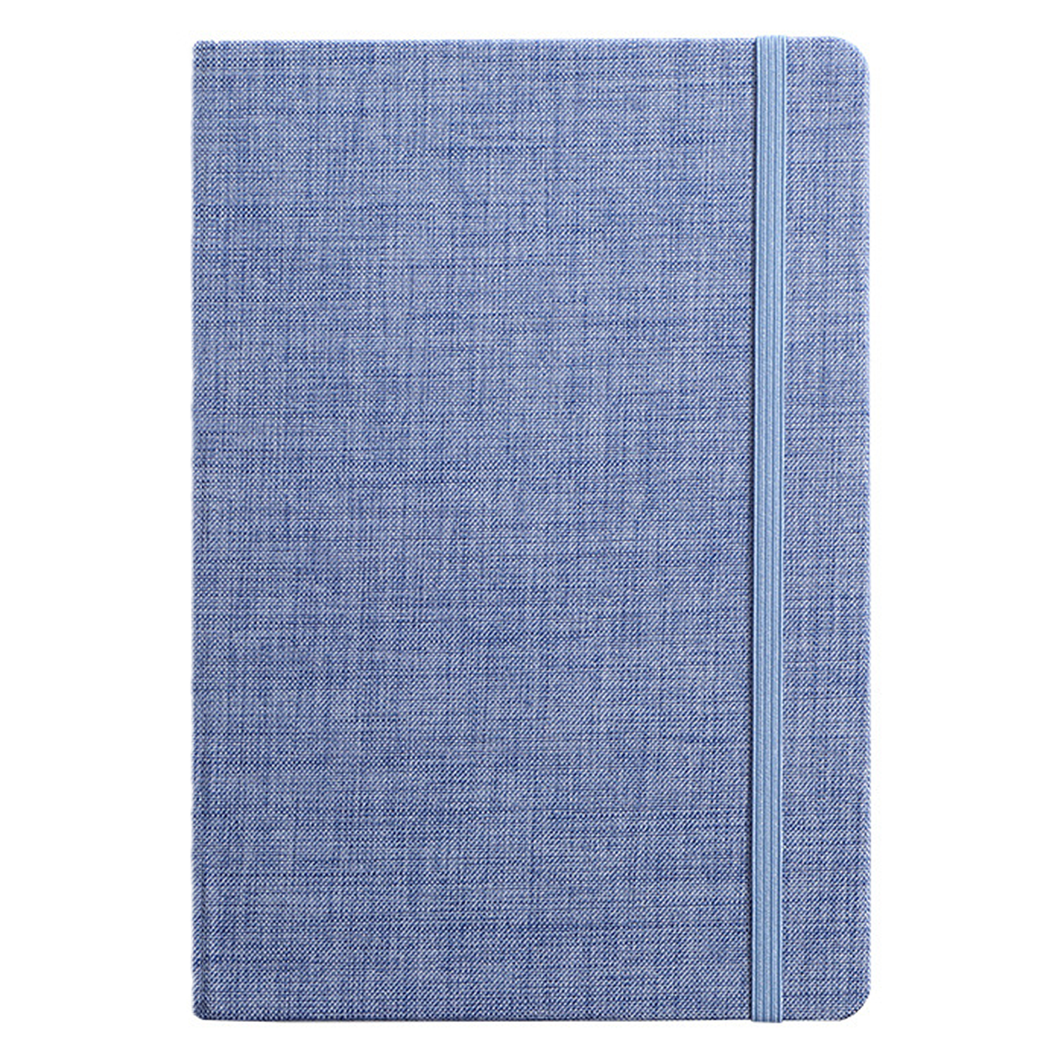 A5 Fabric Cover Business Notebook w/ Strap 8