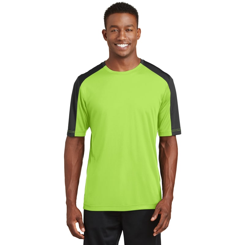 Sport-Tek PosiCharge Competitor Sleeve-Blocked Tee. 7
