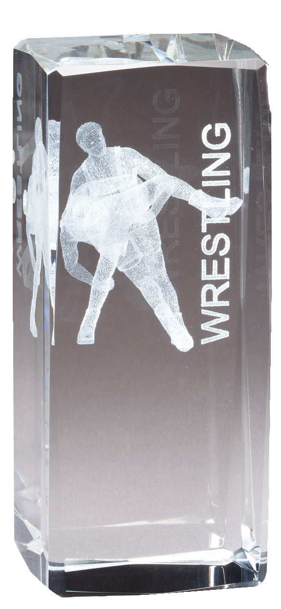 Crystal With 3-D Sports Image 2