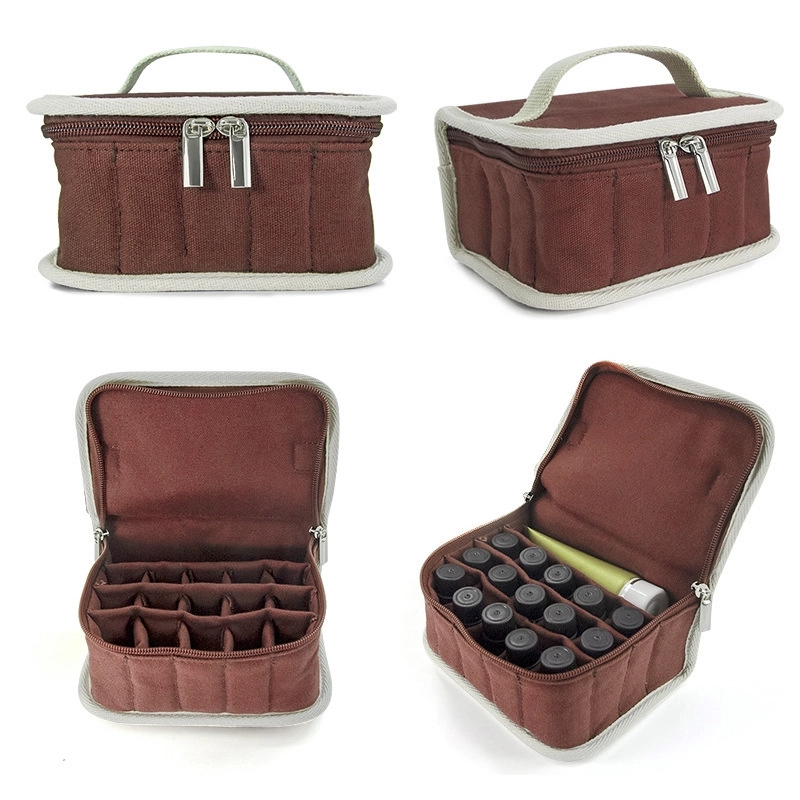 Canvas Essential Oil & Nail Polish Organizer Storage Bag 8