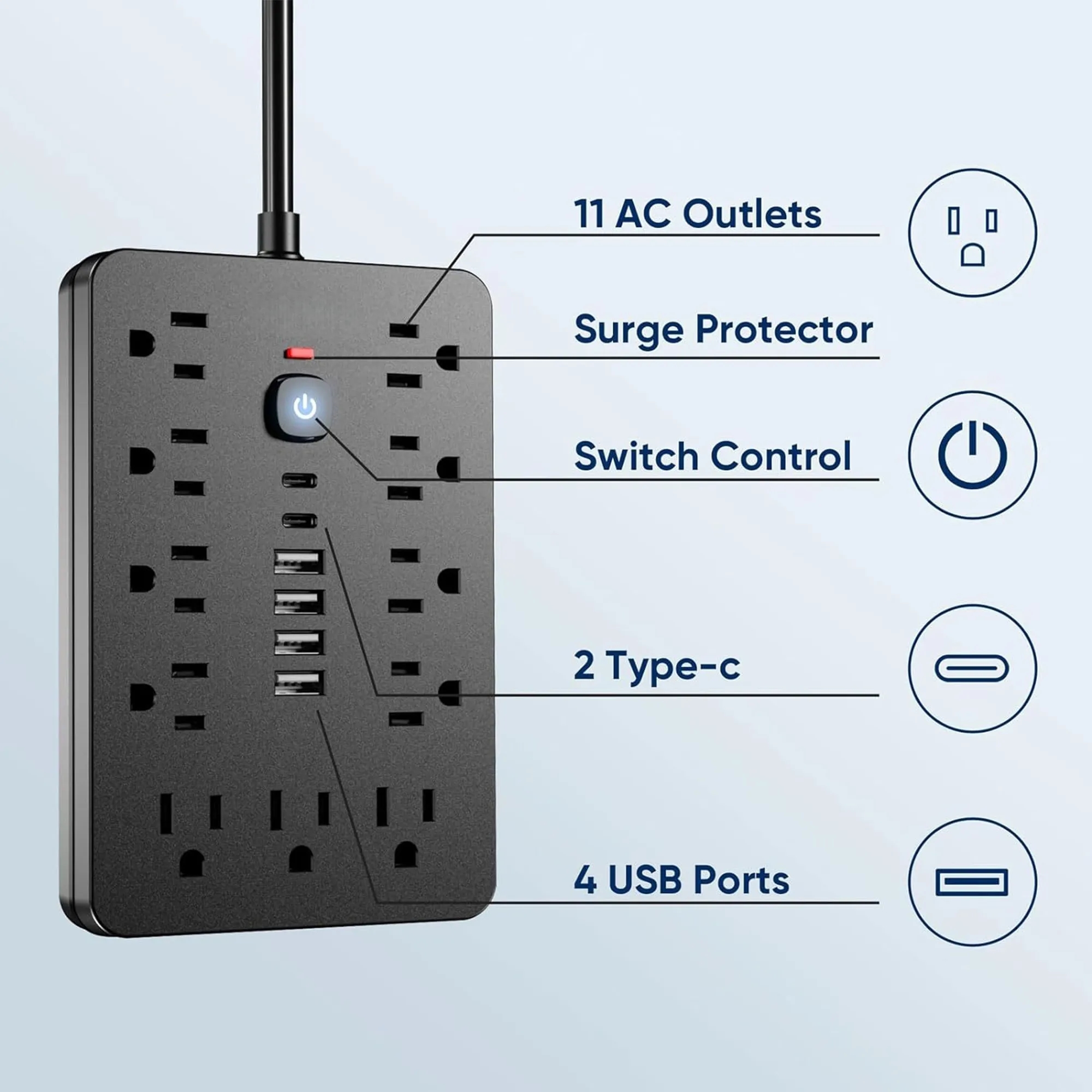 17-in-1 Fast Charge Power Strip 5