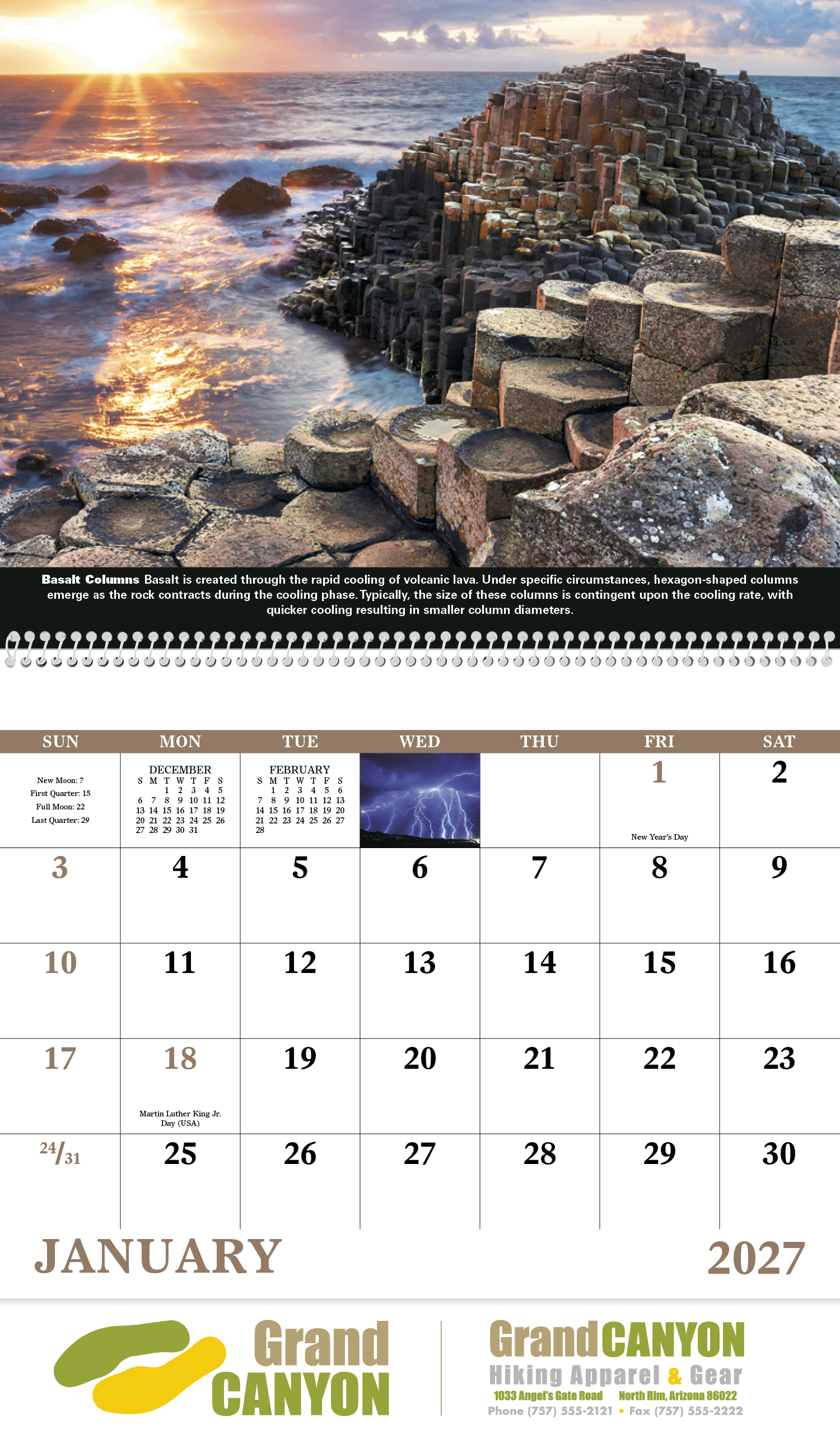 Good Value™ The Power of Nature - Spiral Calendar 58