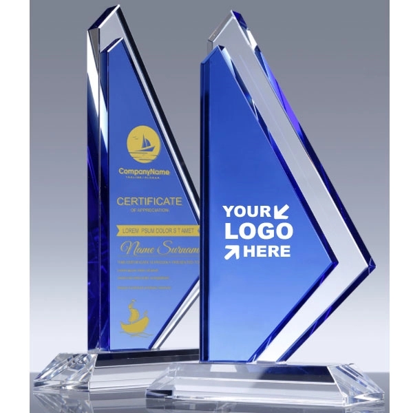 Crystal Sailboat Trophy Award 5
