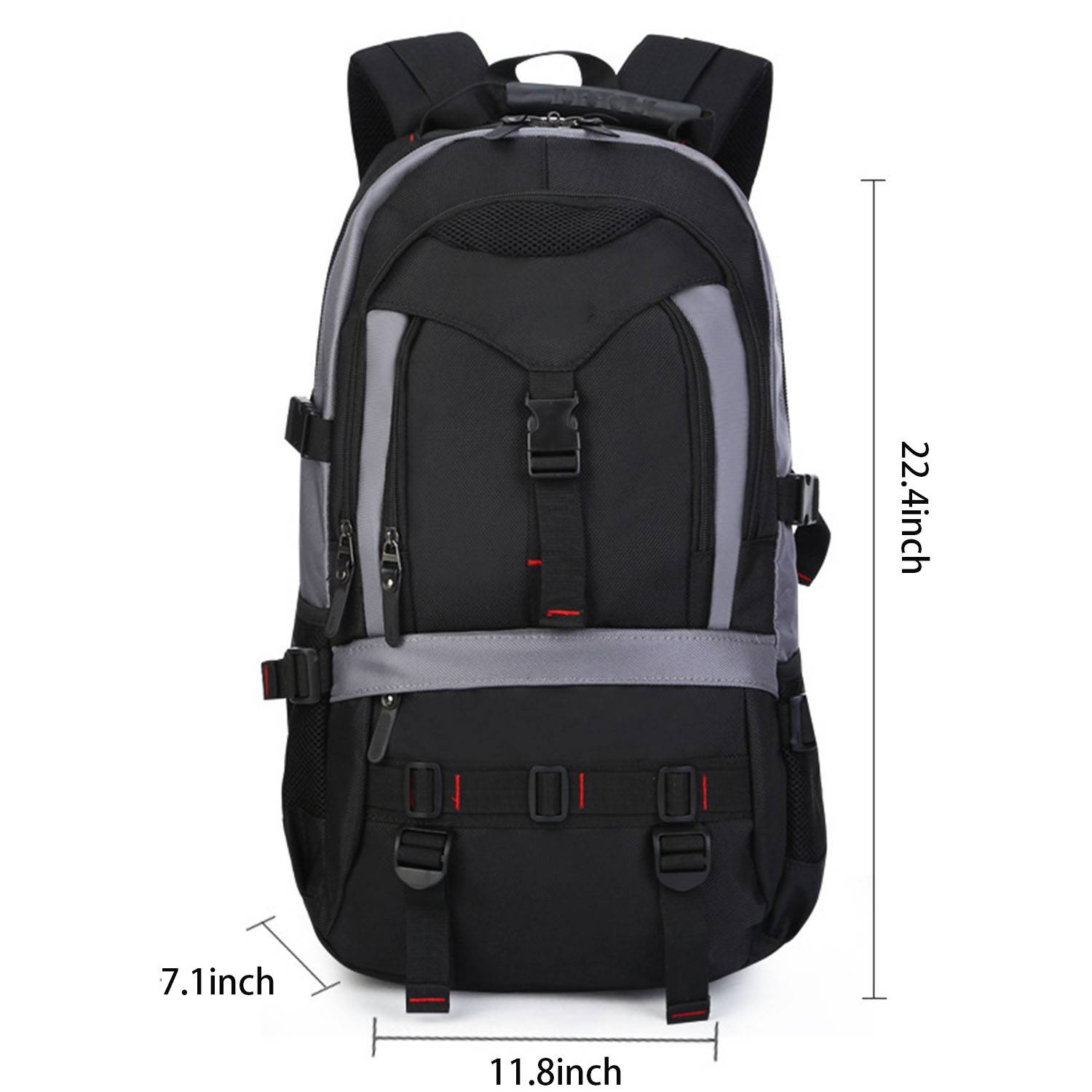 Canvas waterproof backpack for student sports travel 1