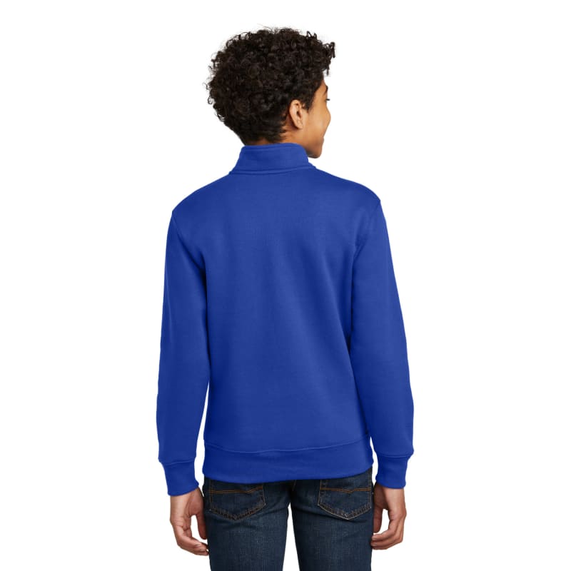 Port & Company Youth Core Fleece 1/4-Zip Pullover Sweatshirt 3