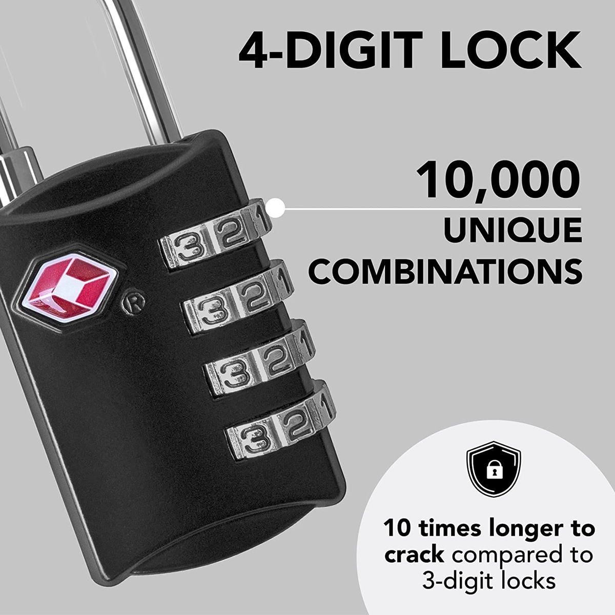 4 Digit Combination Luggage Locks 3