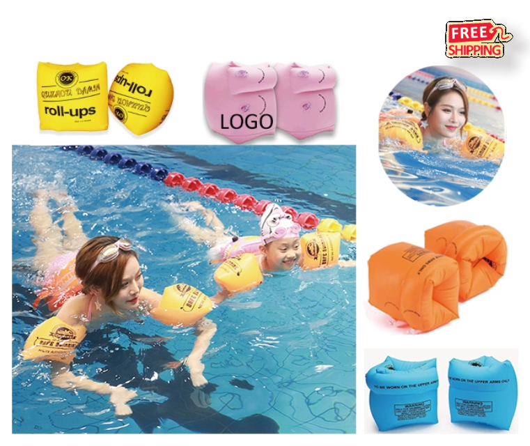 Custom Inflatable Arm Floaties for Kids Adults Bulk Order PVC Swim Rings Wholesale 1