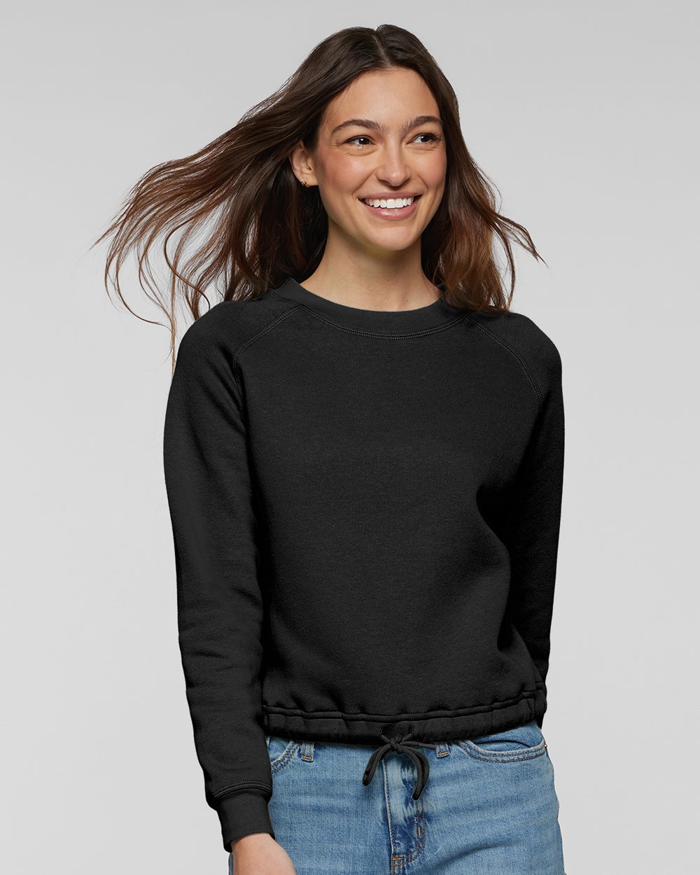 Women's Relaxed Boxy Crewneck Sweatshirt - 3528 36