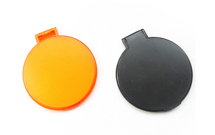 Circular Folding Cosmetic Mirror, promotional household item with logo imprint 4