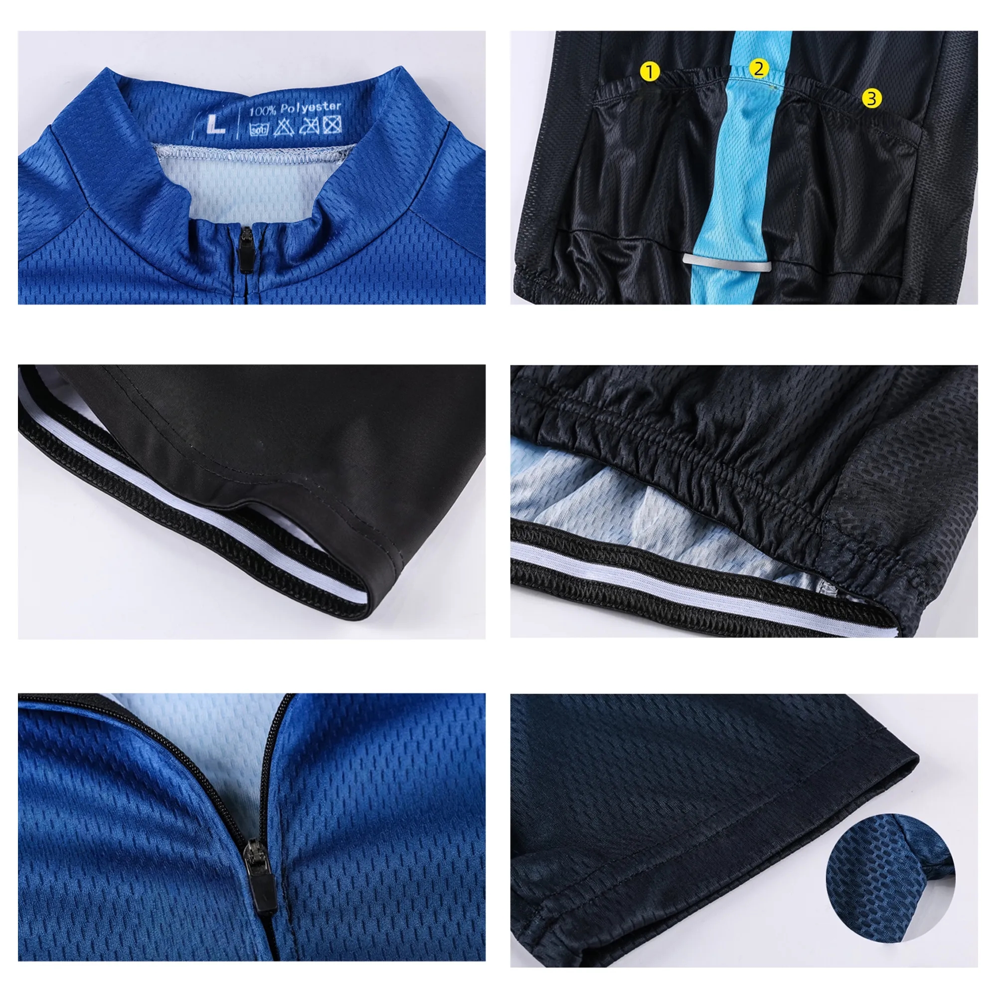 Short Sleeve Cycling Jersey Shirt Set 6