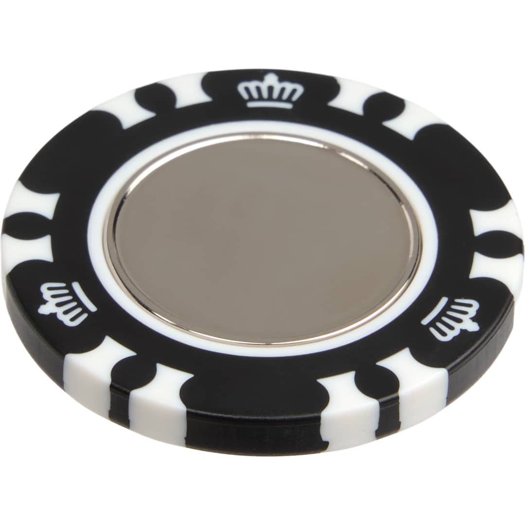 Recycled Poker Chip w/ Metal Ballmarker 56