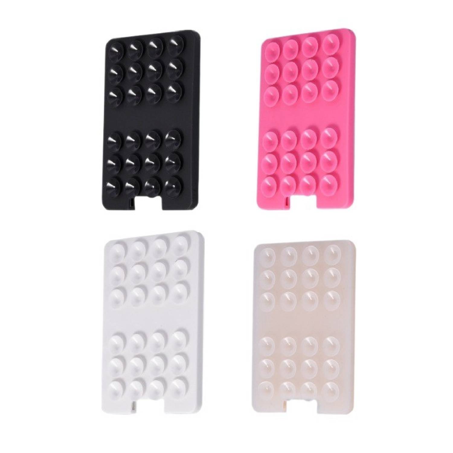 Silicone Suction Card Holder Phone Mount Wallet 6
