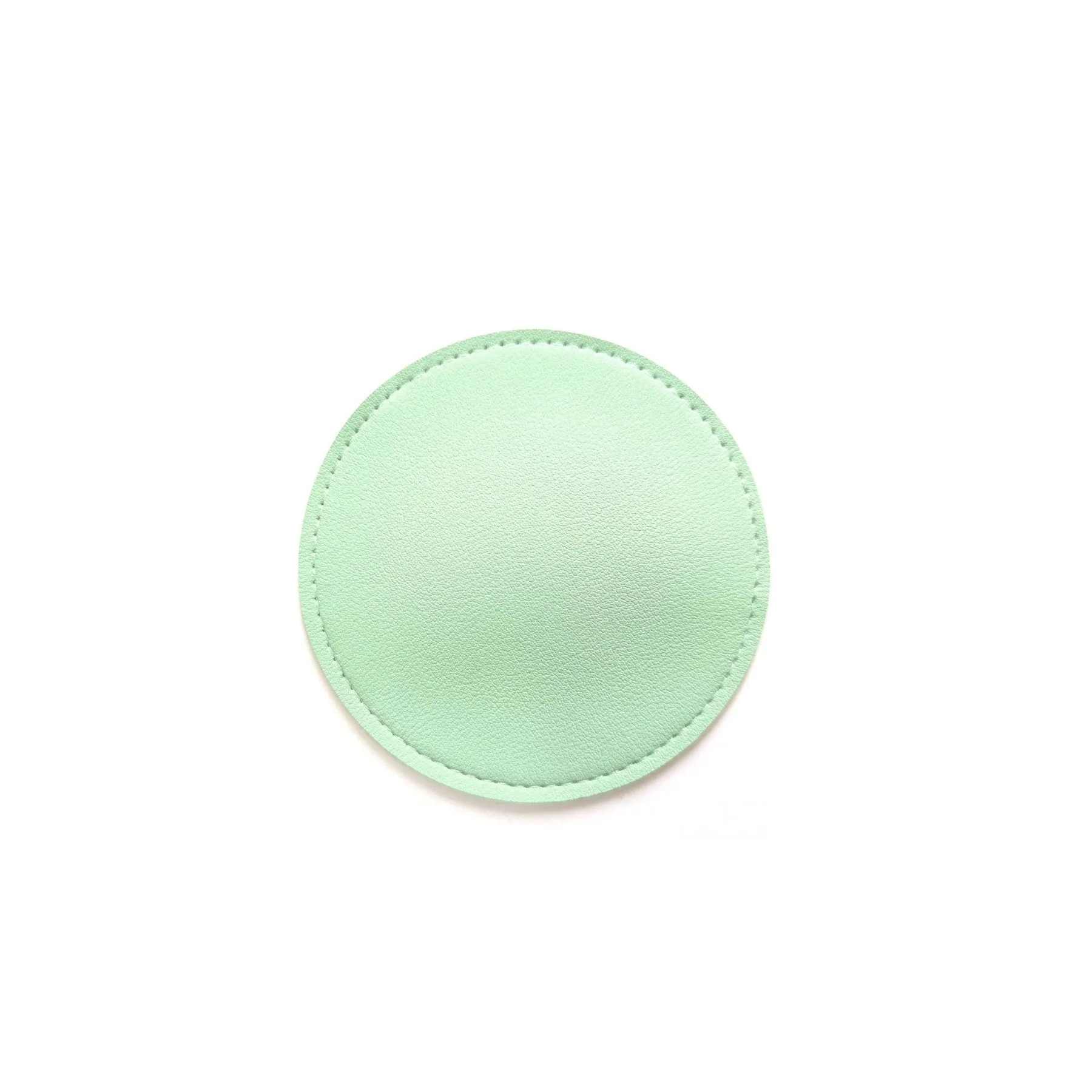 Leather Drink Coasters Round Cup Mat 4